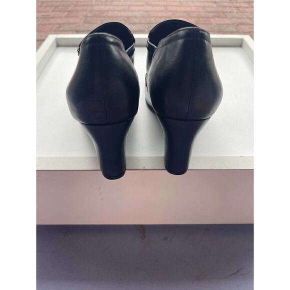 Franco Sarto Black Renada Block Heel Round Toe Size 9 - Picture 5 of 12